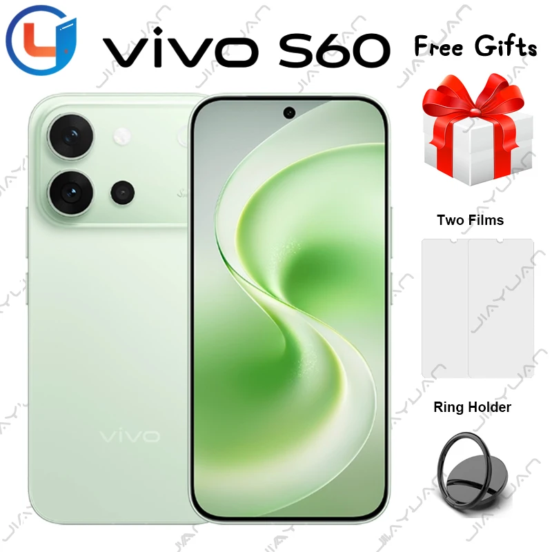 Original VIVO S60 5G Mobile Phone 6.59 Inches 144Hz Display Snapdragon 8s Gen 3 Camera 50MP Battery 7200mAh 90W Wired Smartphone
