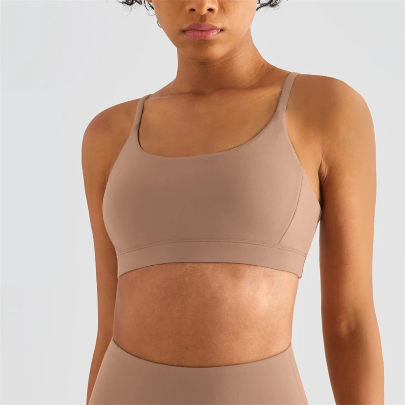 Seksowny biustonosz sportowy do jogi bez pleców Damski biustonosz do ćwiczeń na siłowni Crop Top Kamizelka Odporny na uderzenia biustonosz fitness