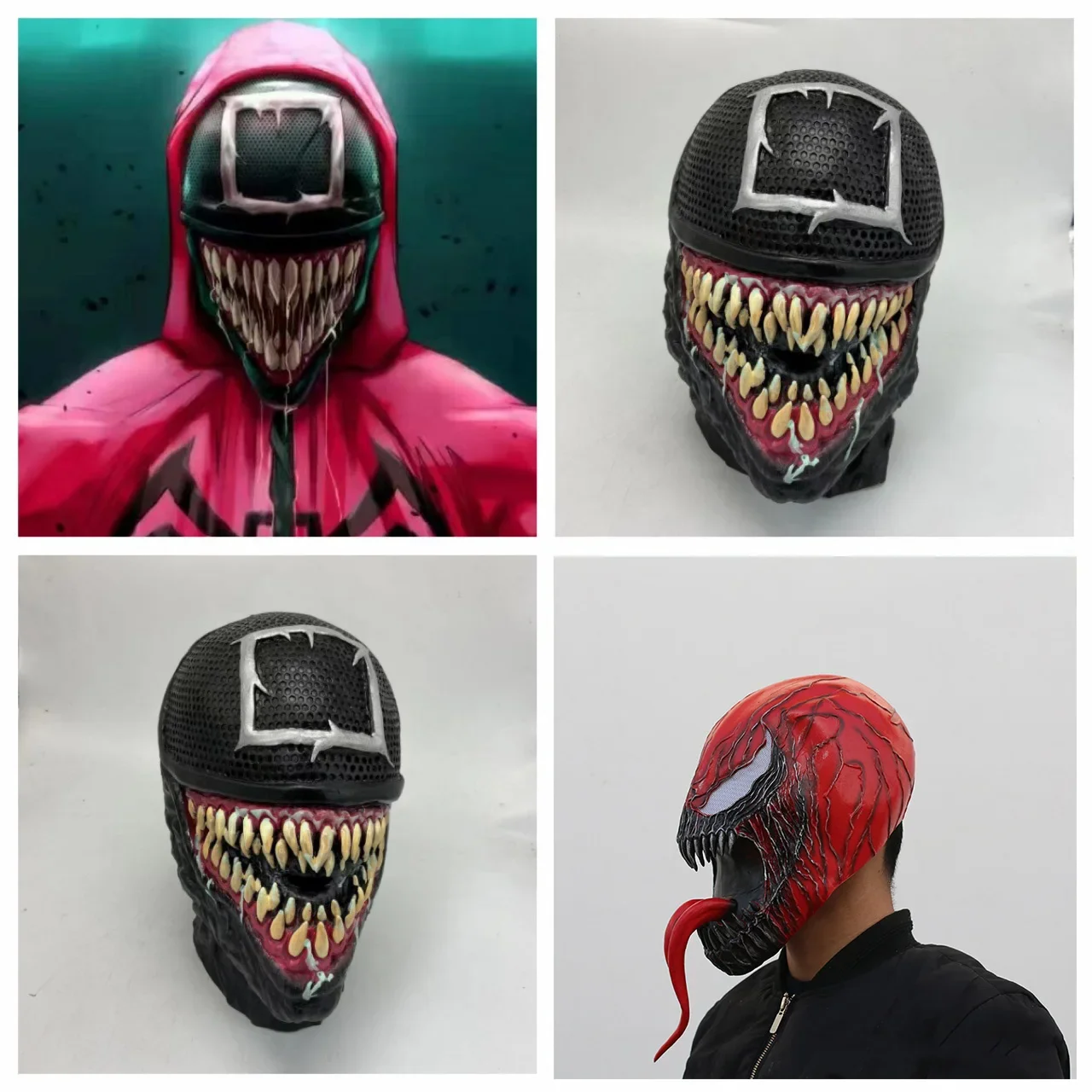 Venom Mask Halloween k Cosplay Superhero Venom Latex Horror Mask Halloween Mask COS Peripheral Props