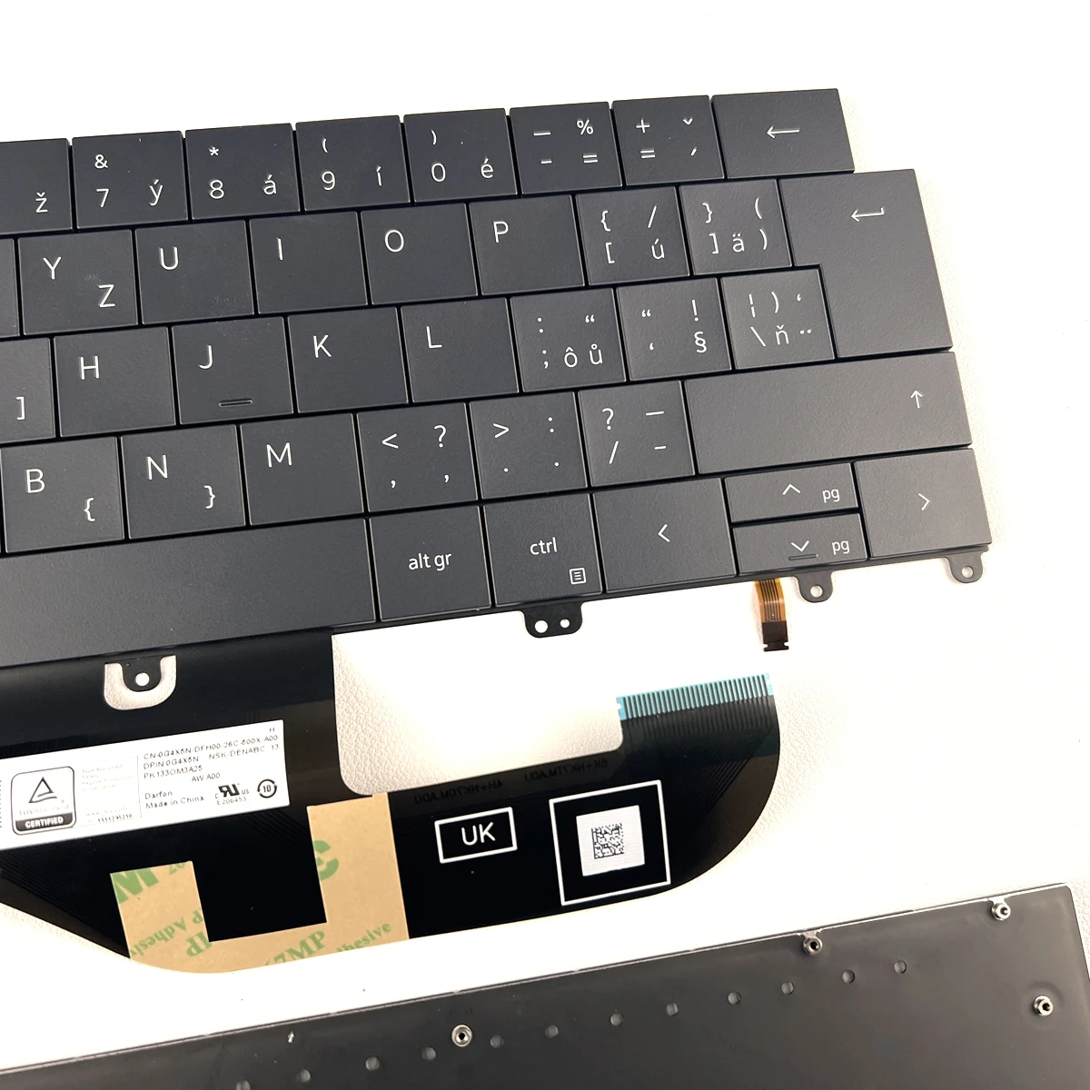 Czech Slovak Backlit Layout Keyboard For DELL XPS 13 PLUS 9320 XPS 9320 DPN 0G4X5N Series