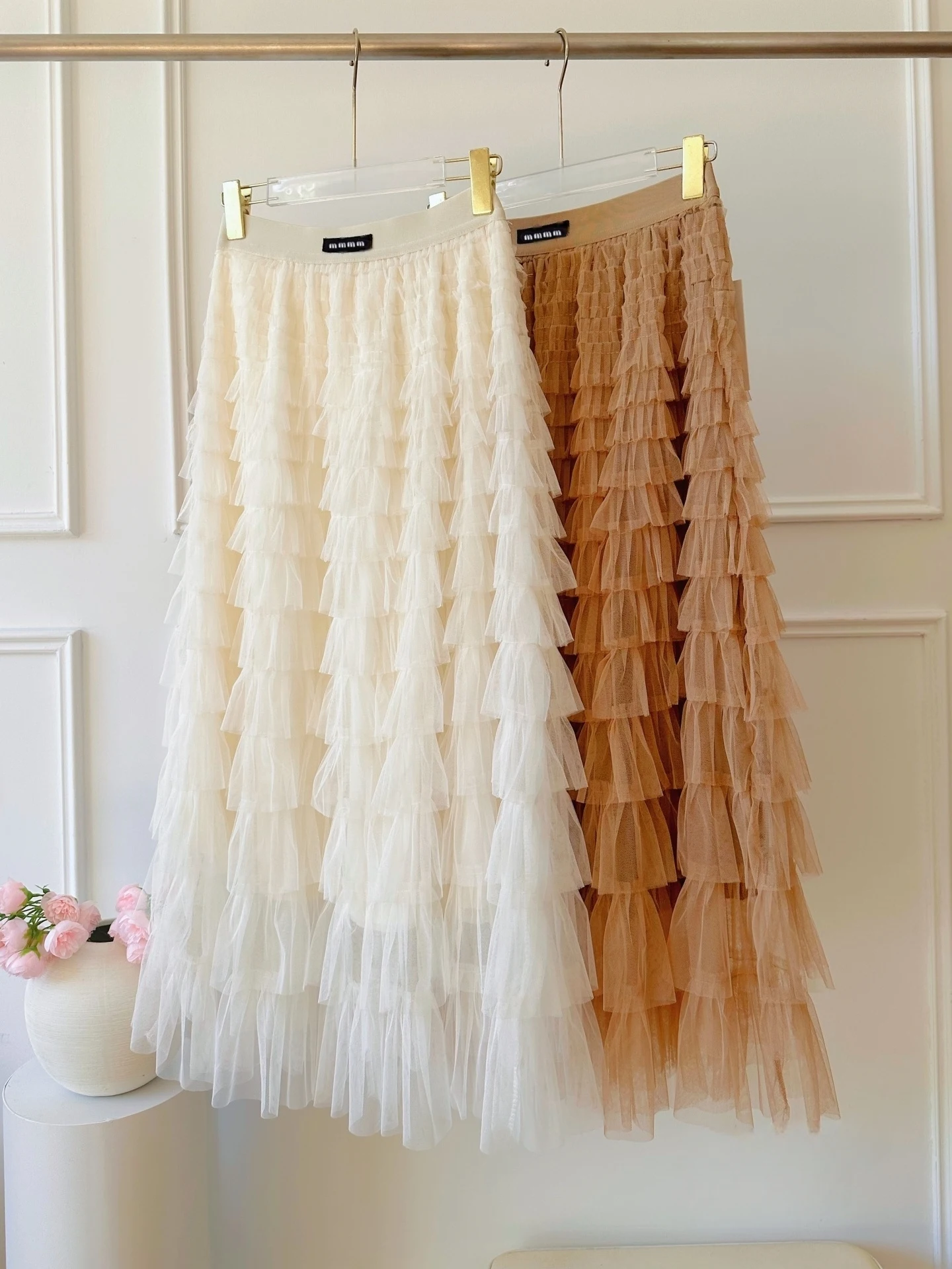 

Юбка-полусолнце из сетки «Сказочная» для девочек, весна 2026, с завышенной талией, А-силуэт, из полиэфирного волокна, с кружевом