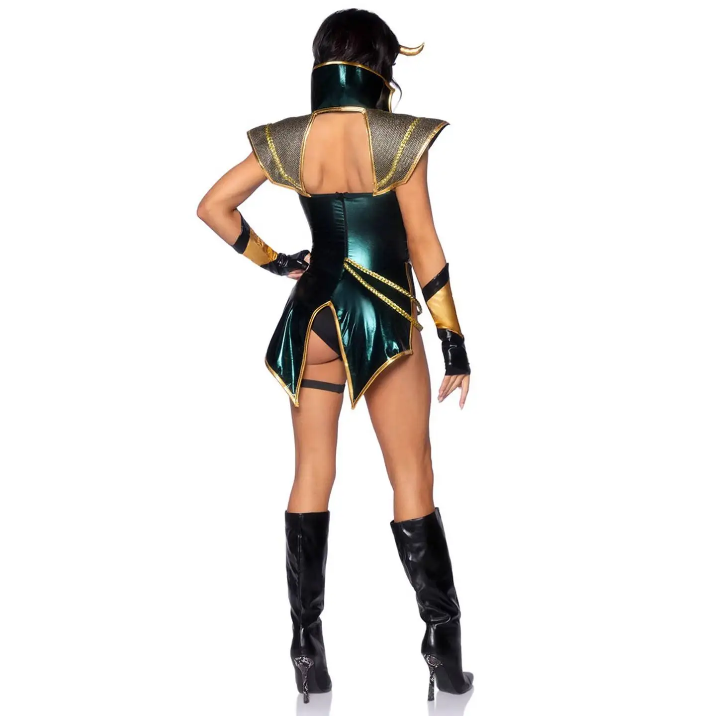 Seksowny kostium na Halloween dla dorosłych kobiet, kombinezon, spodnie, strój do cosplayu, skórzane ubrania, strój na występy sceniczne