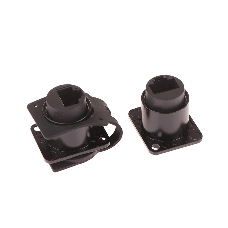 D Type Waterproof DZ-RJ45TCAT6 Socket Panel Mount Extension Ethernet Cable Network Connector CAT6 Shielded Internet Adapter