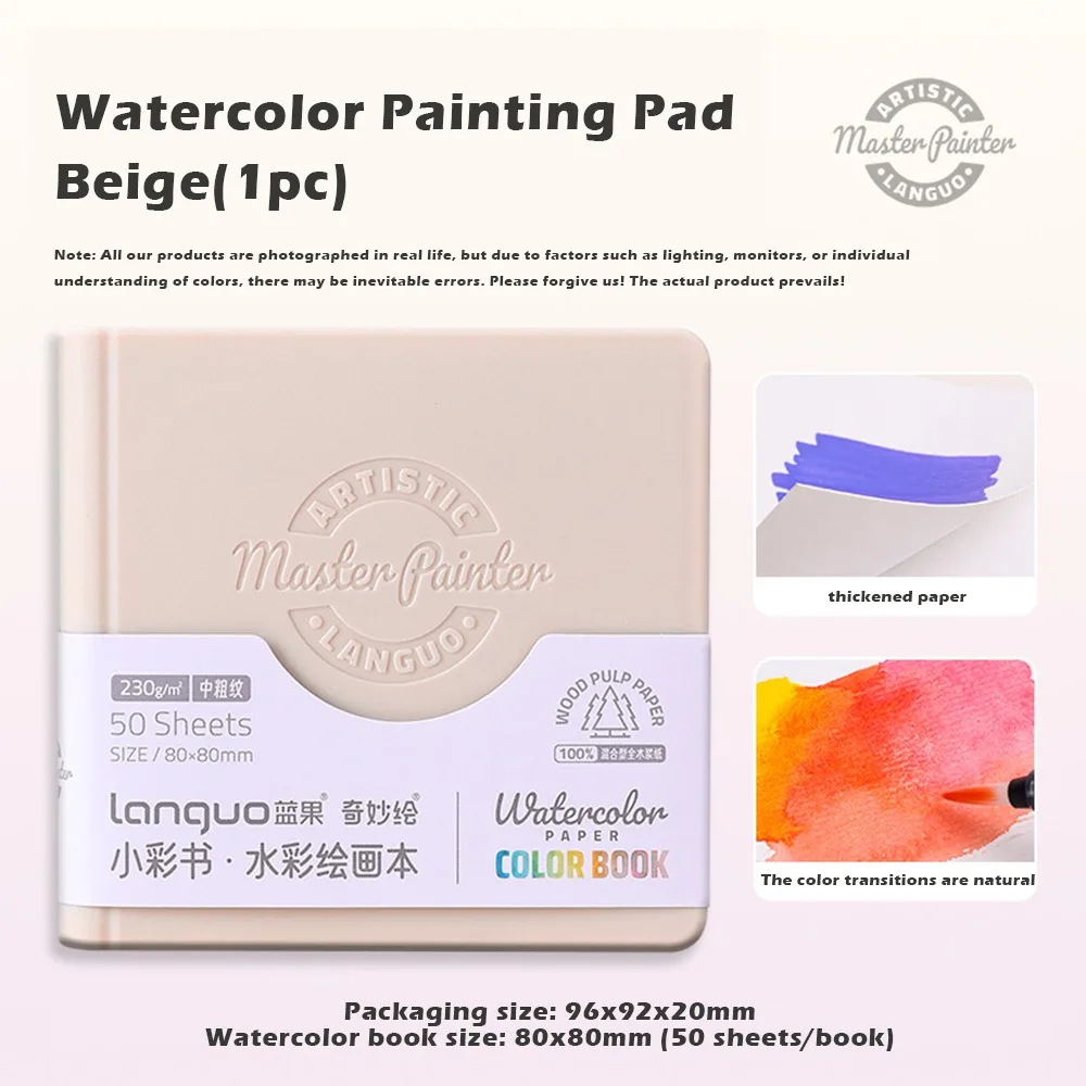 

Tearable Watercolor Sketchbook Thickened Portable Watercolor Painting Pad Pocket Watercolor Notebook Sketching Practice