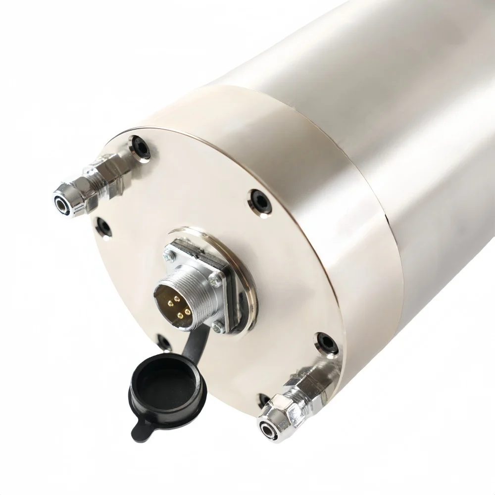 7.5Kw ER32 125mm Stone Working Water Cooled CNC Milling Spindle Motor with Bearing 380V Model GDK125-12-24Z/7.5