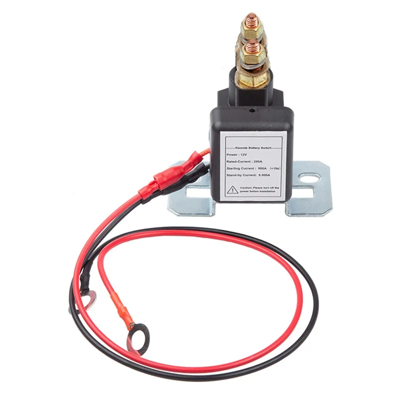 

A30M-High Current Main Vehicle Battery Disconnect Switch Remote Cut-Off, Battery Isolator Kit, Voltage Sensitive Relay