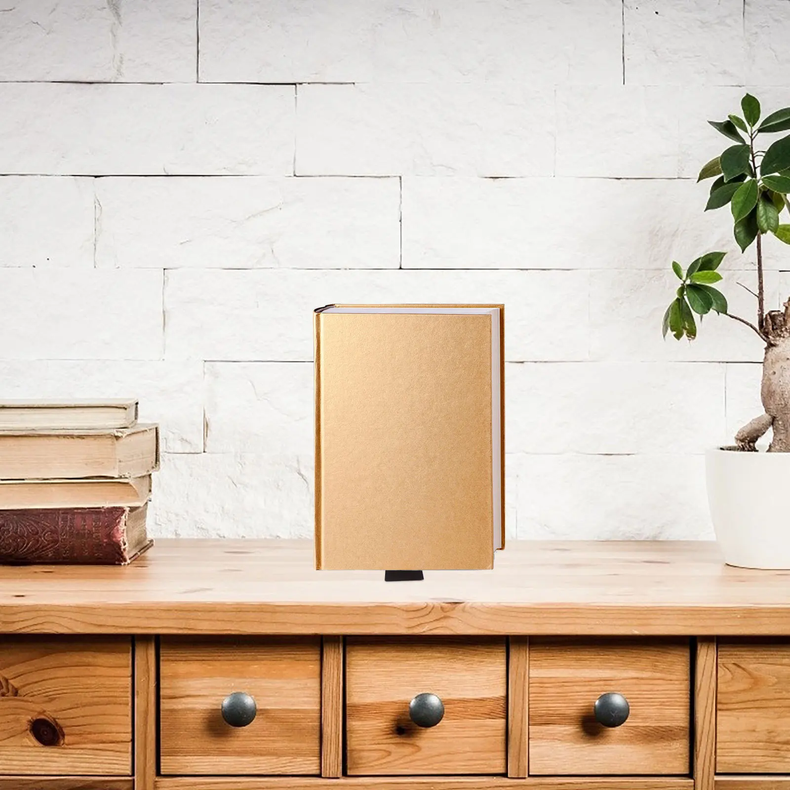 

2Pcs Wooden Bookends Black Walnut Solid Wood Book Stoppers Creative Book Supports for Shelves Anti-Slip Bookends for Home Office