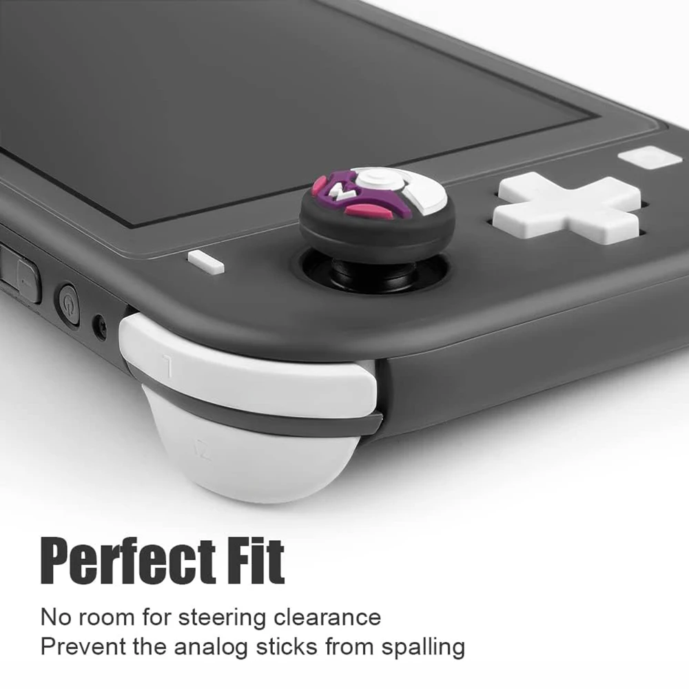 Capuchons de poignée de pouce analogiques en silicone de dessin animé, housse de protection, compatible avec Nintendo Switch OLED, Switch Lite,