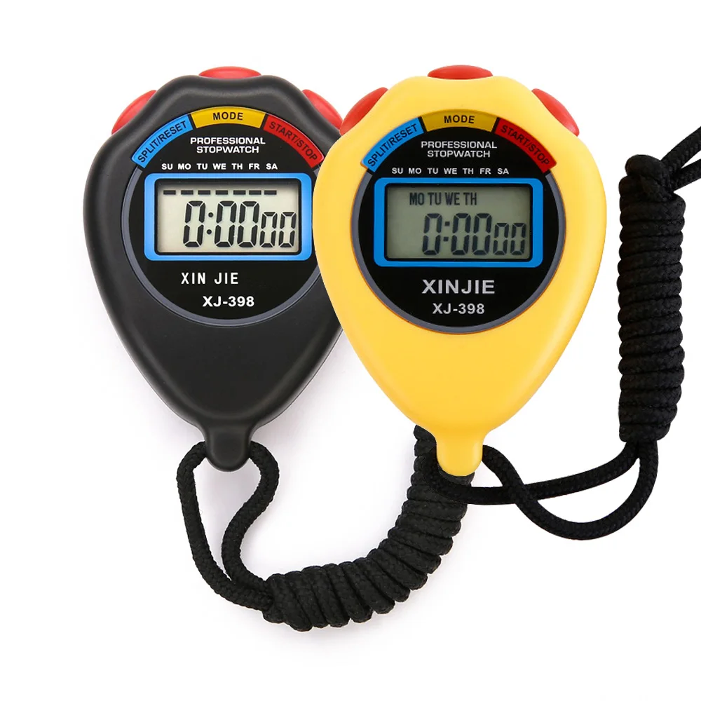 Digital Stopwatch Multi-function Digital Sports Timer Handheld Portable Outdoor LCD Sports Running Chronograph Stop Watchorts