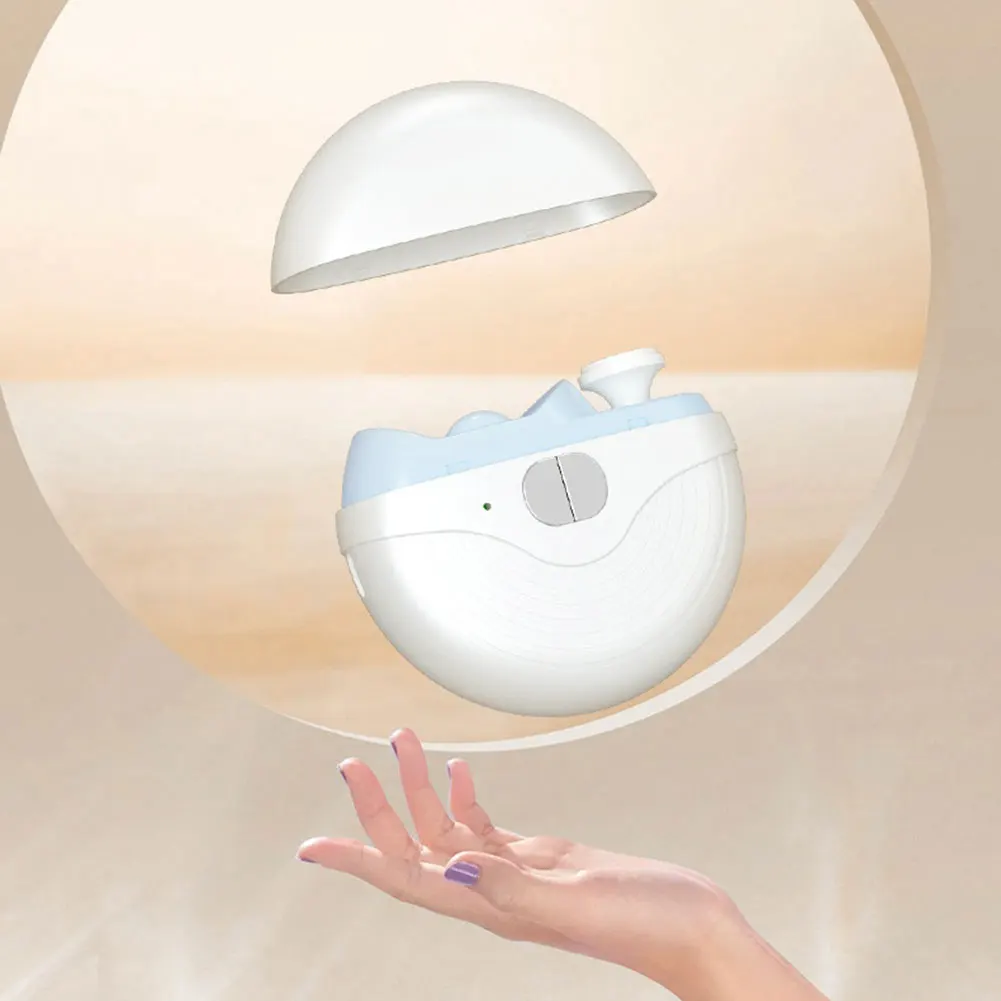 大人・高齢者向け電動スマートネイルクリッパー 2in1 電動ネイルクリッパー＆ポリッシャー 指切り 爪切り ライト付き