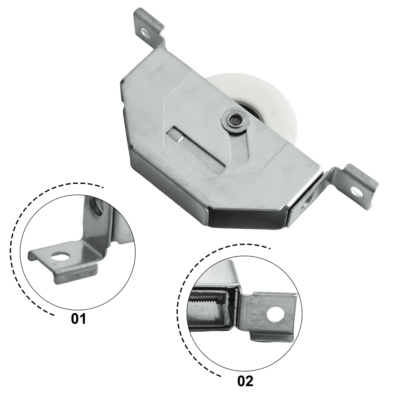 Sliding System Nylon Wheel Roller Easy Installation Sliding Pulley Bearing Commercial Use Quiet Sliding Experience