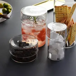 Storage Jar Decorative Glass Storage Container Desktop Orangizer Candle Making Can Office Storage Mason Jar Glass Jars and Lids