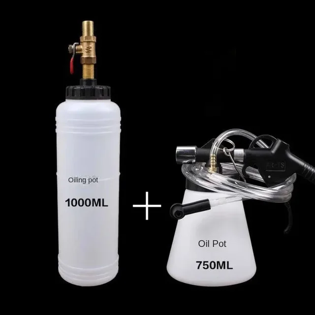 1L 0.75L Car Brake Bleeder Hydraulic Pumping Fluid Pump Kit Oil Change Purge Tank Tubes Repair Tool Truck Motorcycle Accessories 6
