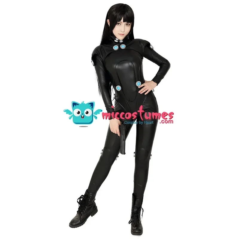 

Miccostume women cosplay costume suits women black jumpsuit for women Halloween cosplay costume