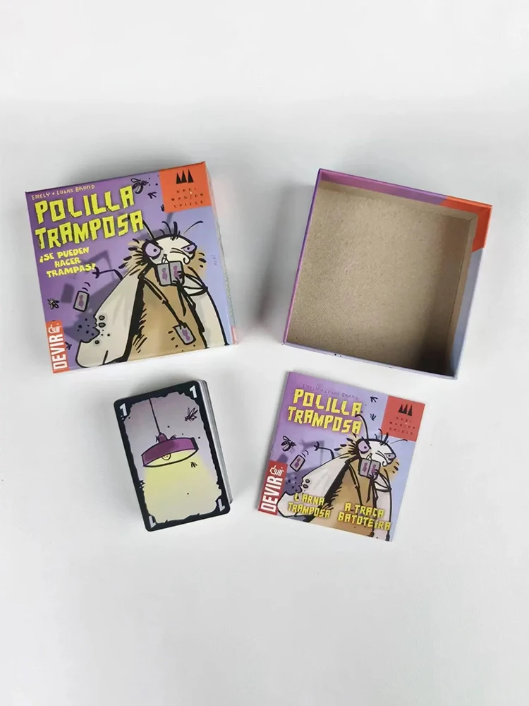Polilla Tramposa Español jeu de cartes à jouer la traine de triche jeu de société espagnol Juego Cartas jeux de famille pour la fête