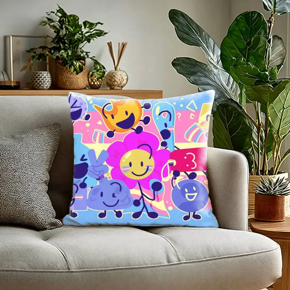 Anime S-hizuka M-inamoto  Pillow Case Sofa Living Room for Bedroom car Headboard Backrest Cushion Square Cushion Nap Time