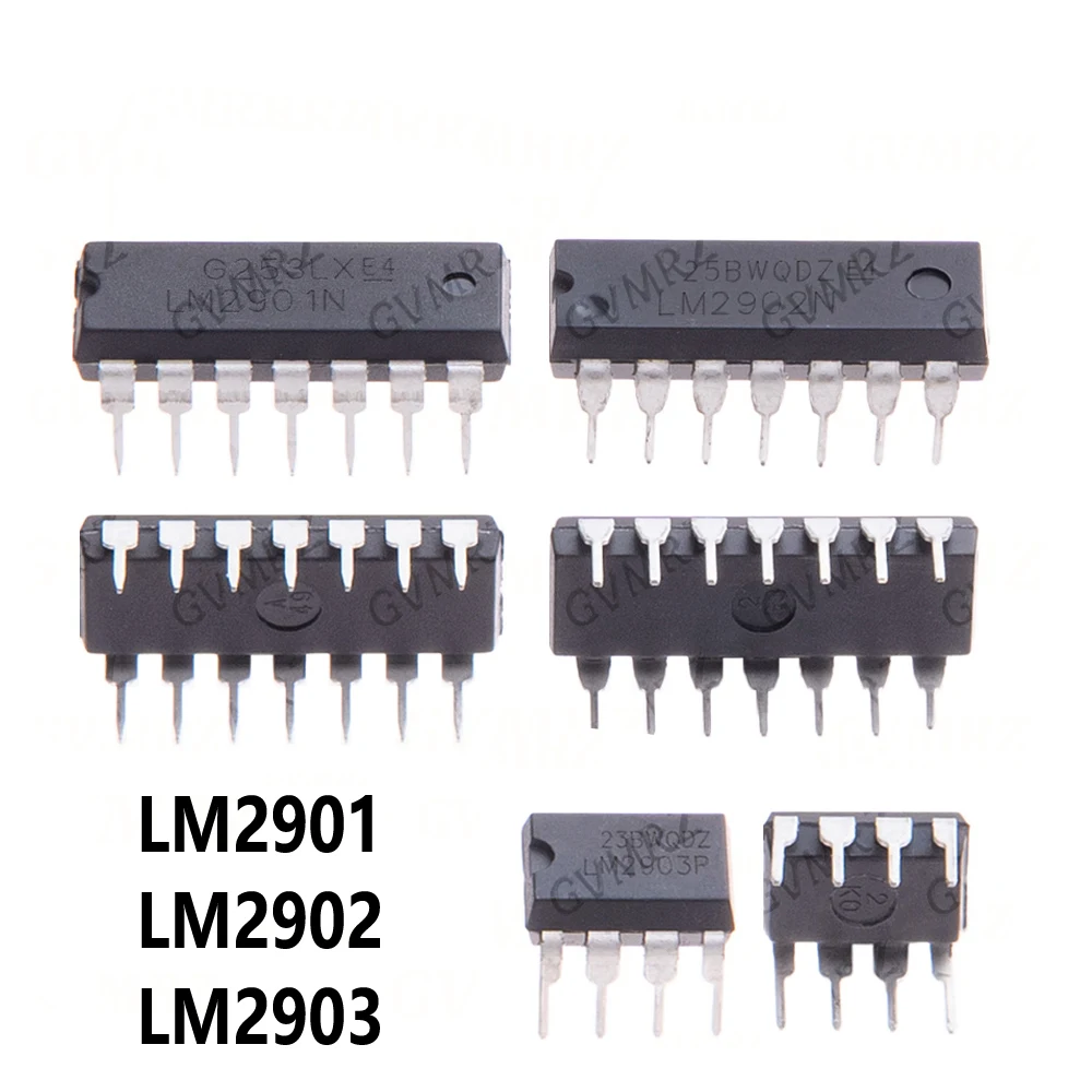 10PCS LM2902N DIP14 DIP LM2902P LM2901 LM2902 LM2903N  LM2903 DIP LM2902P LM2901 LM2902
