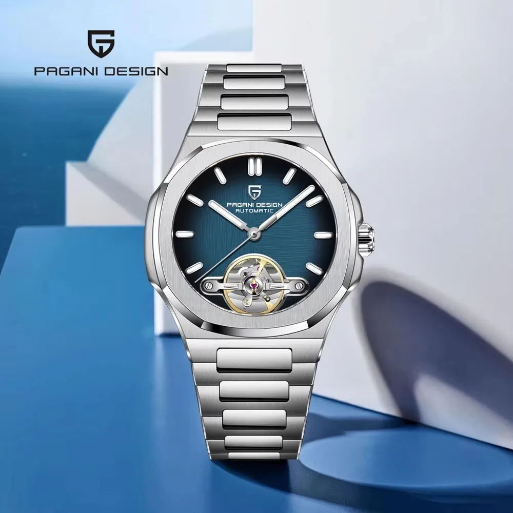 

Мужские часы PAGANI DESIGN, автоматические часы с турбийоном для мужчин, роскошные механические наручные часы, AR сапфировые светящиеся водонепроницаемые часы