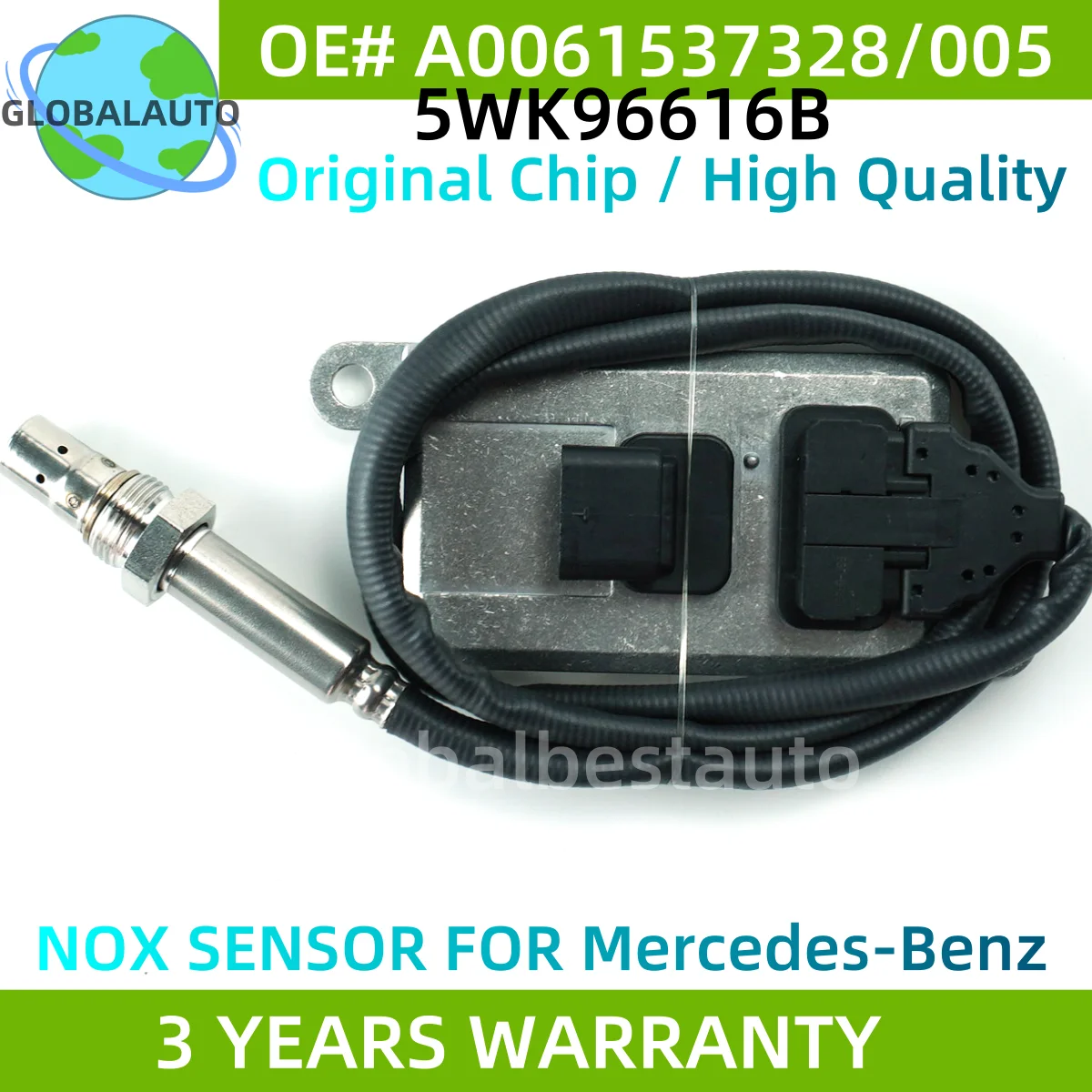 A0061537328 5WK96616B New Nox Sensor For Mercedes-Benz Actros Atego LKW EURO 4 5 6 24V 0091533628 5WK96616D 5WK96616F 5WK96616E