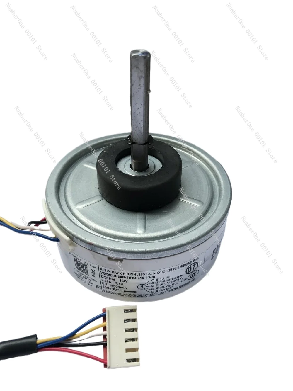 For Midea variable frequency air conditioning DC motor WZDK13-38G-1/3 (RD- 310-13-8) motor