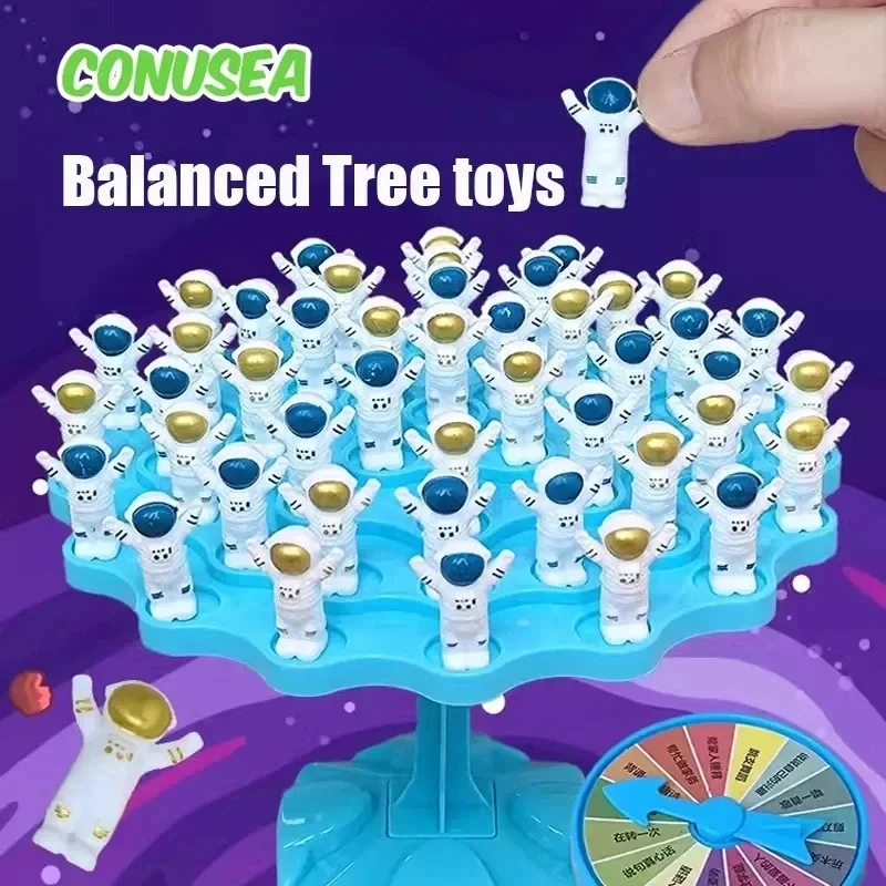 Astronauts Balancing Tree Board Games Toys Children Balance attention Training Puzzle Toys Family Interactive Table Games Toys