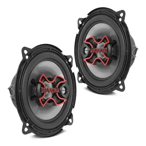 100WRMS Triaxial 5 Inch Bravox Auto Speaker Stereo Kit