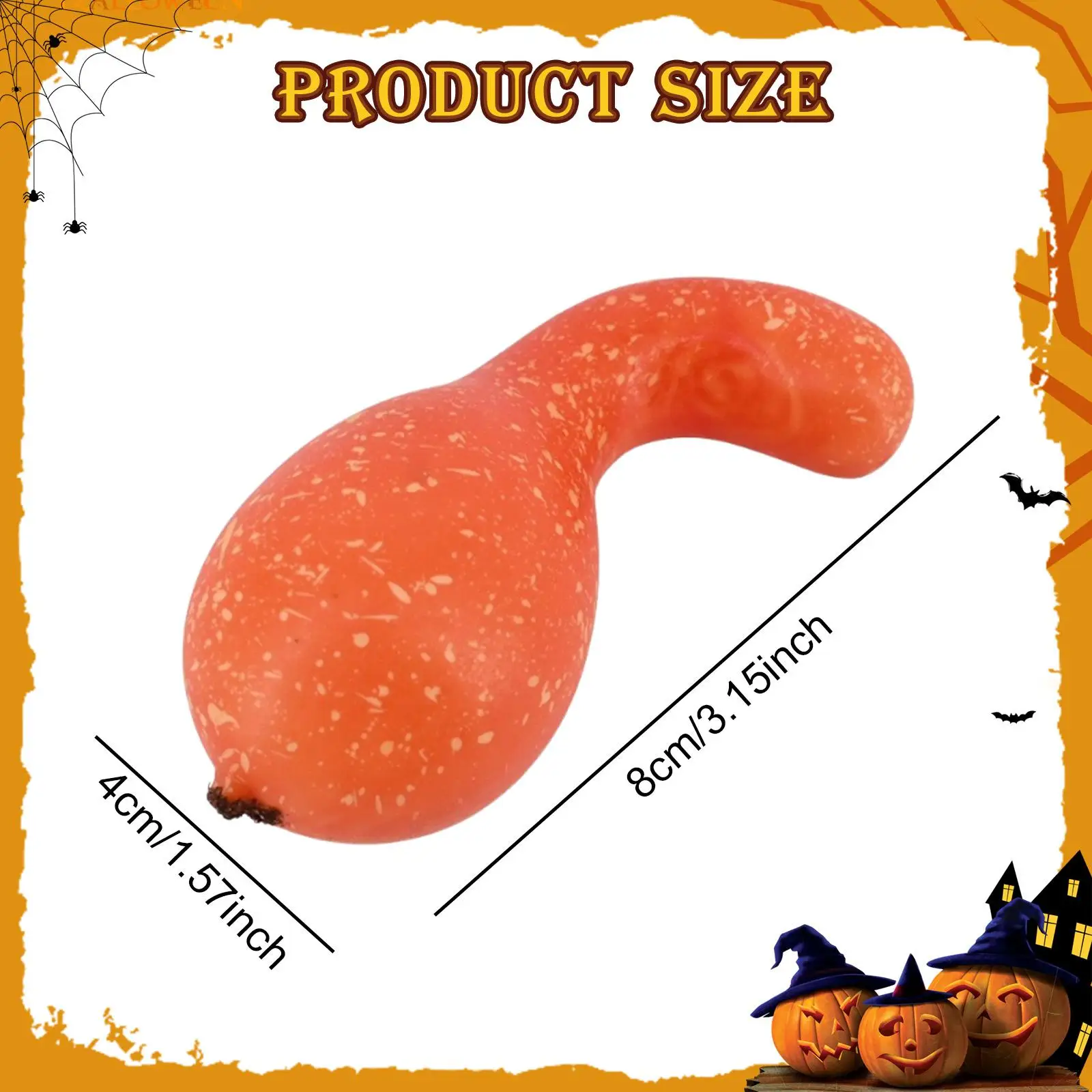 10 Pieces Realistic Foam Pumpkins Artificial Vegetable Props Orange Autumn