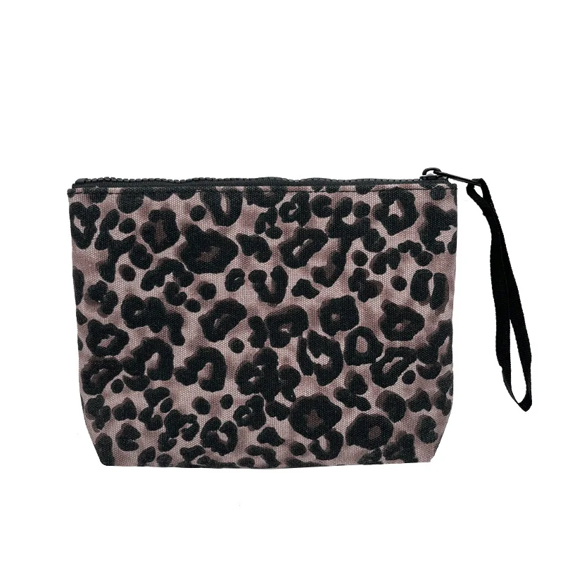 SAINT BARTH autumn and winter new handbag women\'s Clutch Bag leopard print canvas diving handbag