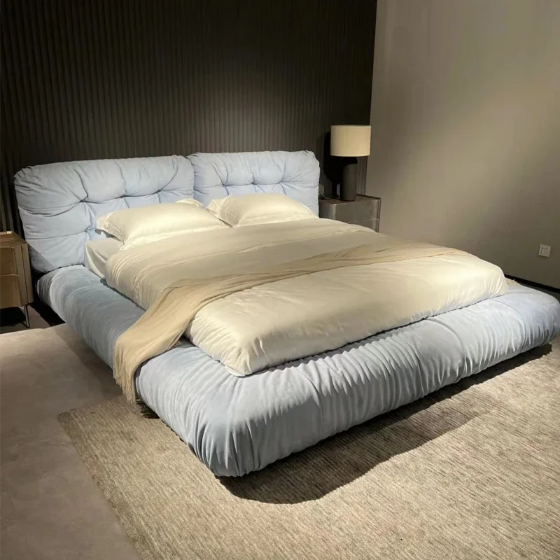 

Модная маленькая семейная кровать Cama De Casal в скандинавском стиле, простая дизайнерская кровать в скандинавском стиле, современный каркас, свадебная удобная кровать