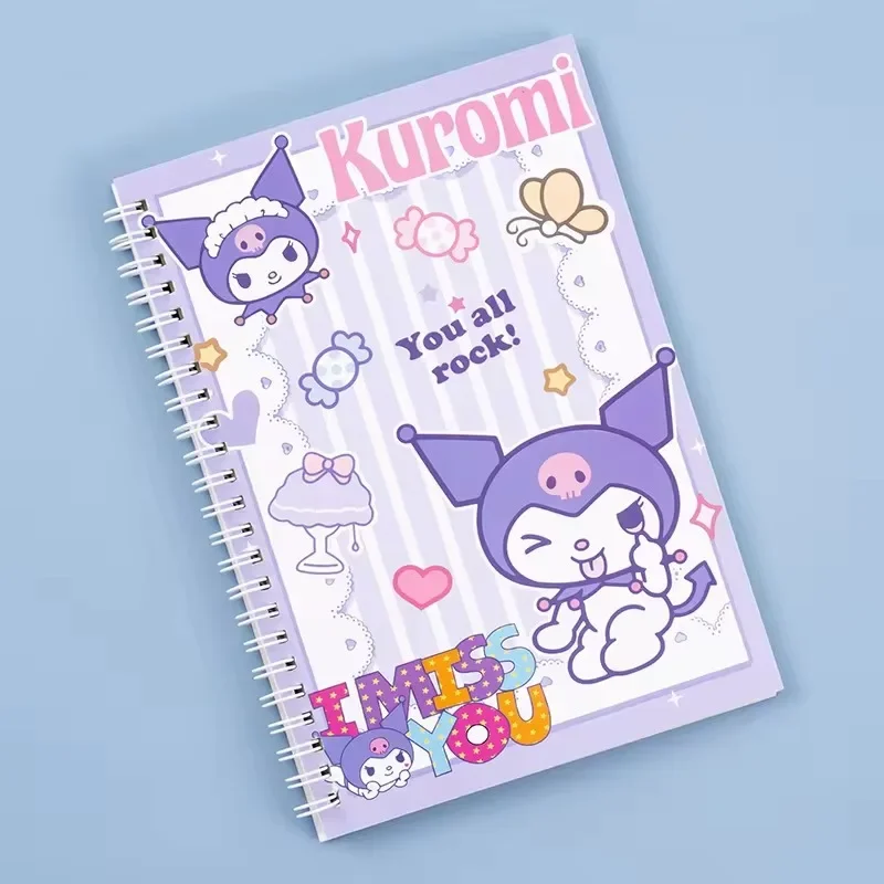 Sanrios Notebooks Cinnamonroll Kuromi My Melody Anime Notepads Kawaii Cartoon Weekly Planner Writing Paper Girls Birthday Gift