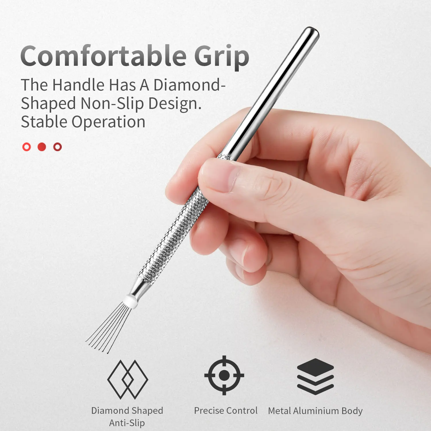 Nail Art Wire Drawing Tool Multifunctional Seven-pin Pen Texture Brush Tools DIY Nail Brush Bendable Feather Pin Painting Lines