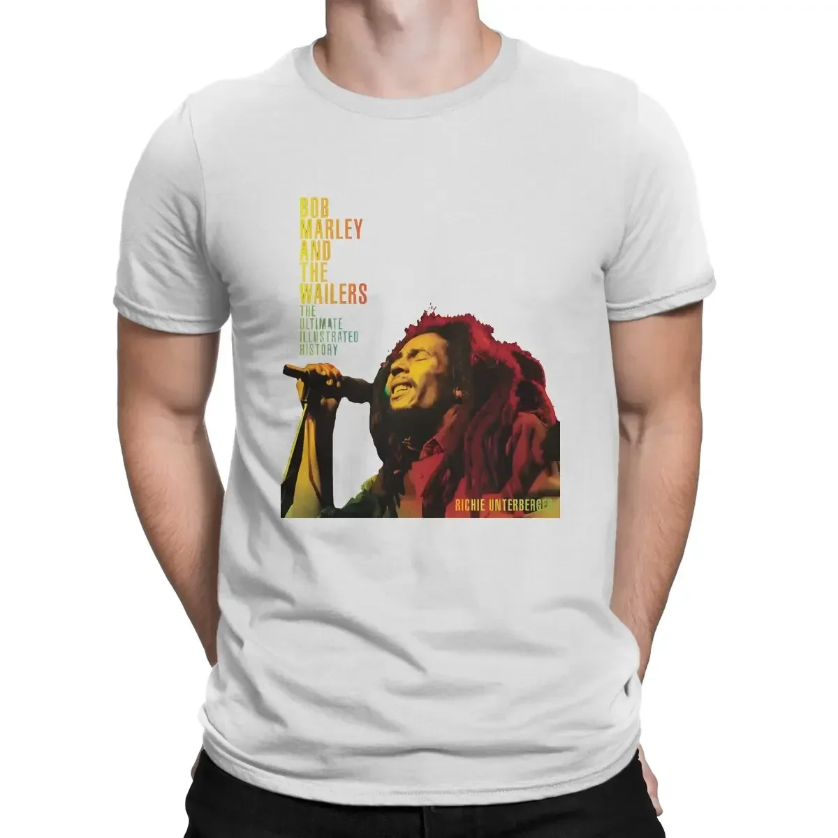 Outfits Fashion Original Sweatshirts Hipste Custom Bob Marley Men's TShirt Distinctive T Shirt heavyweight Informal streetwear