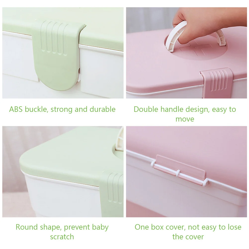 

Large Capacity Multi-Layer Drawer-Type First Aid Box Medicine Organizer Portable Storage Medical Case for Home Office Travel