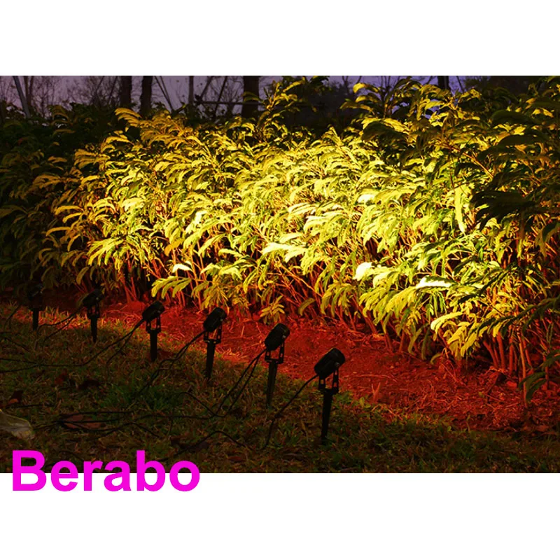 10 Stück Garten lampe im Freien 220V 110V LED Rasen leuchten 12V wasserdichte Spike Glühbirne 3W 5W 7W 10W Landschaft IP65 Weg Spot Beleuchtung – Detail 3