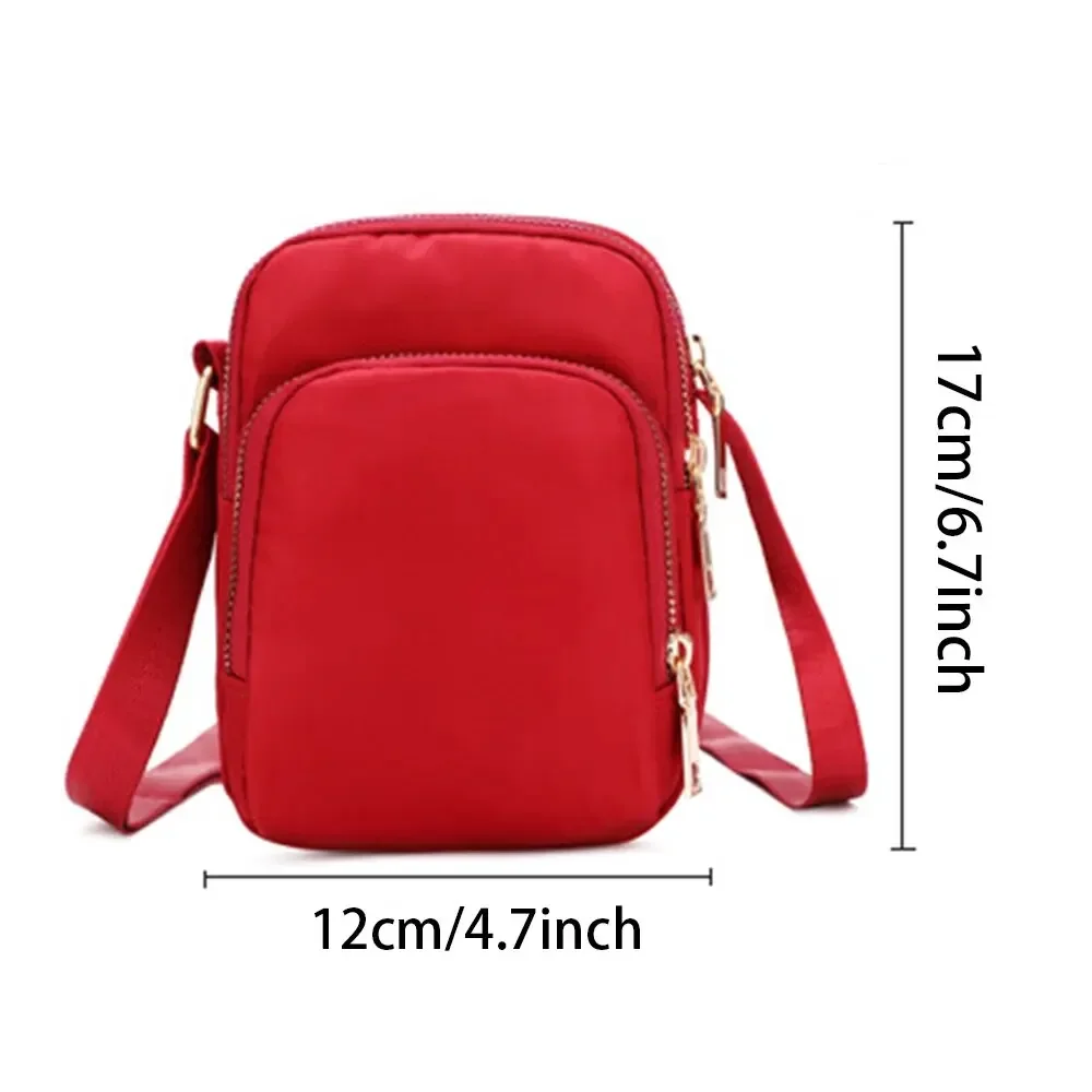 Women Bag Waterproof Shoulder Bag Crossbody Zipper Mobile Phone Lady Female Multifunction Handbag Wrist Purse Womens Pouch image 5