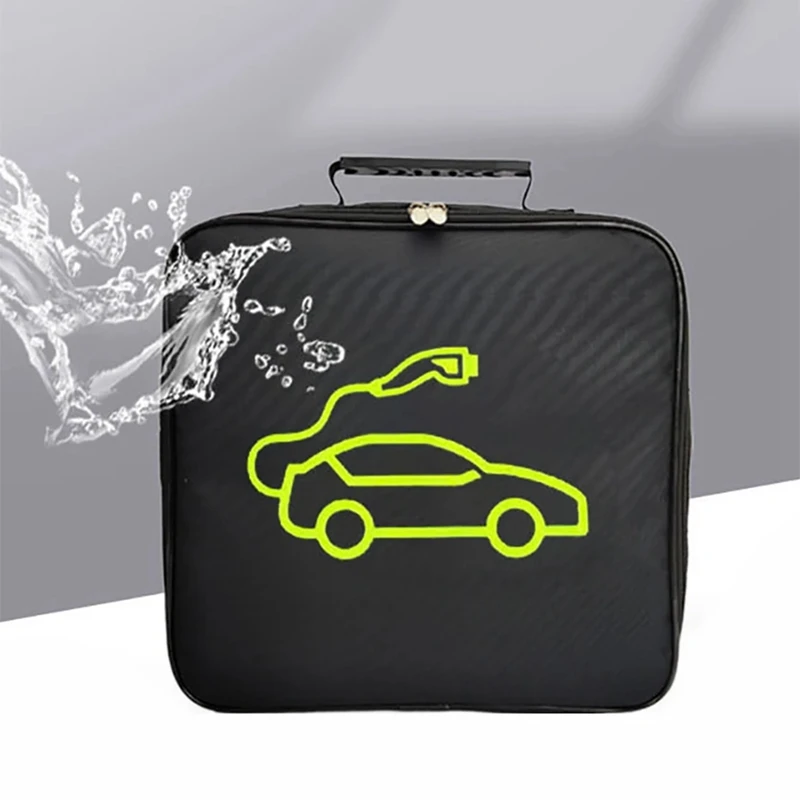 EV Car Charging Cable Storage Carry Bag For Electric Vehicle Charger Plugs Sockets Waterproof Equipment Container