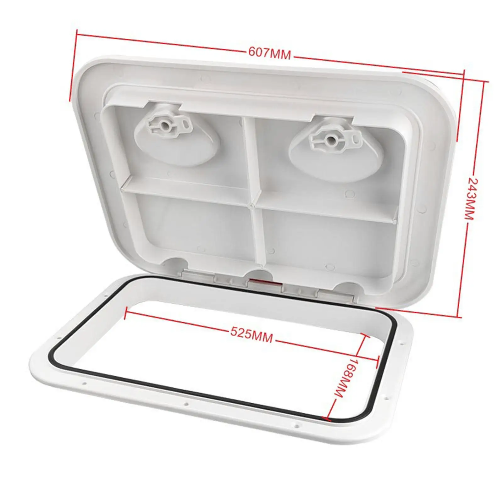 Marine Boat Access Hatch Lid Easy to Install Nonslip Sturdy Marine Deck Cover for Speedboats Kayak Boat Inspection Parts