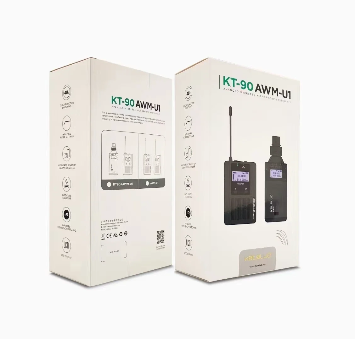 Kateluo Kt90 Wireless Transceiver/Audio System Measurement/Wired Microphone to Wireless/Wireless Earphone Monitor