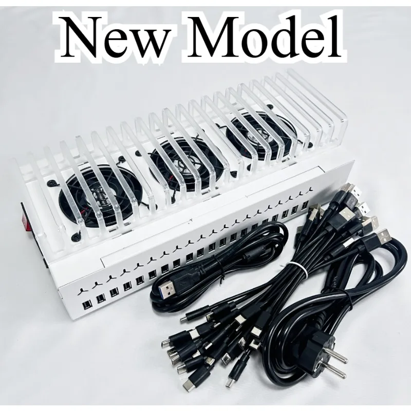 New 20/40/60 Ports Phone Farm USB Hub Box, Android Batch Synchronization Control Box for Unified Smartphone Management