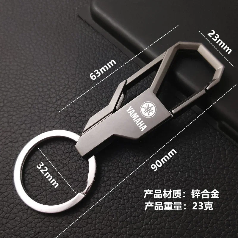 High-grade Metal Key Chain Car Motorcycle Key Ring Men's Key Ring For YAMAHA MT09 MT10 YZF R1 R3 R6 FZ1 FZ8