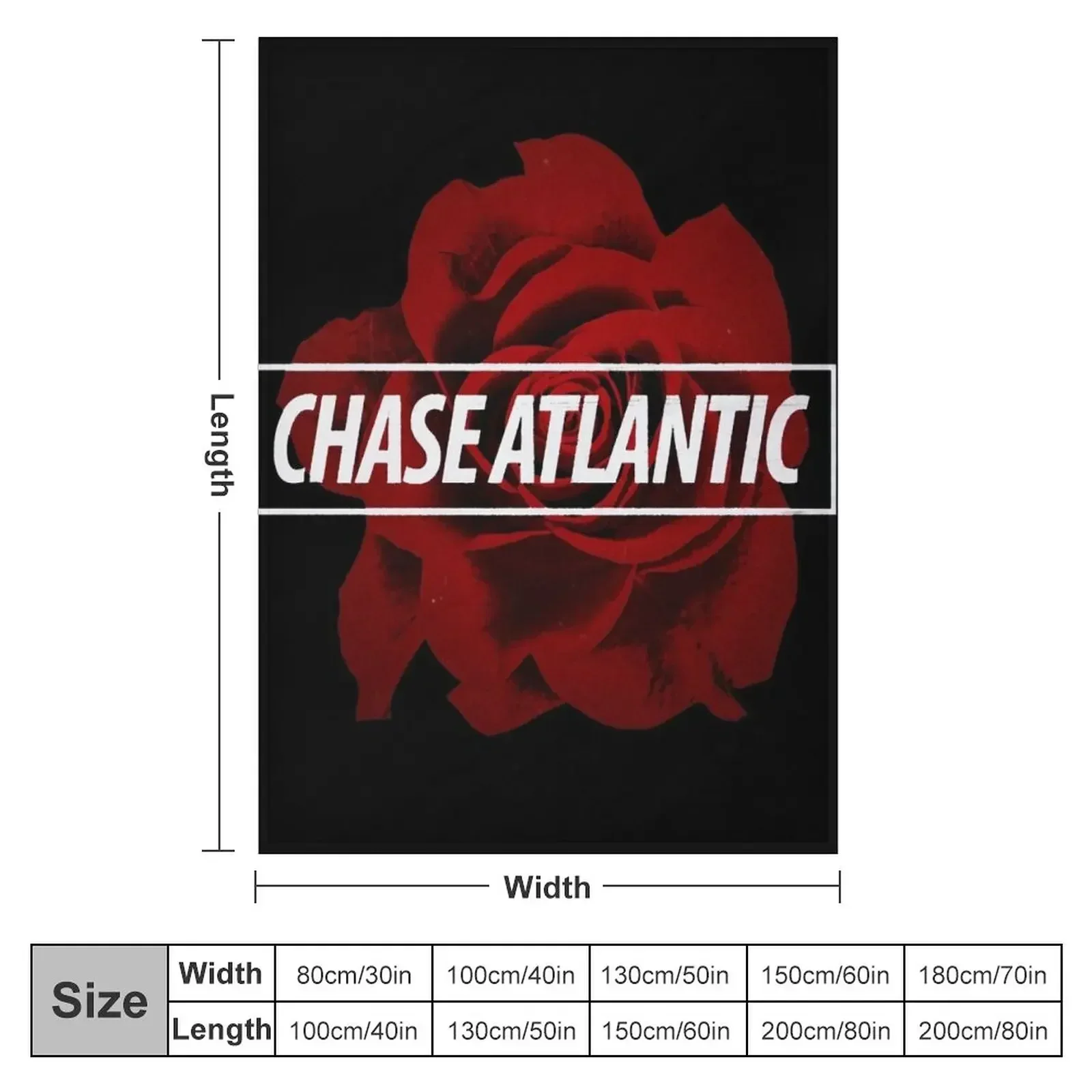 Chase Atlantic Rose Logo Throw Blanket Hairy christmas gifts Blankets