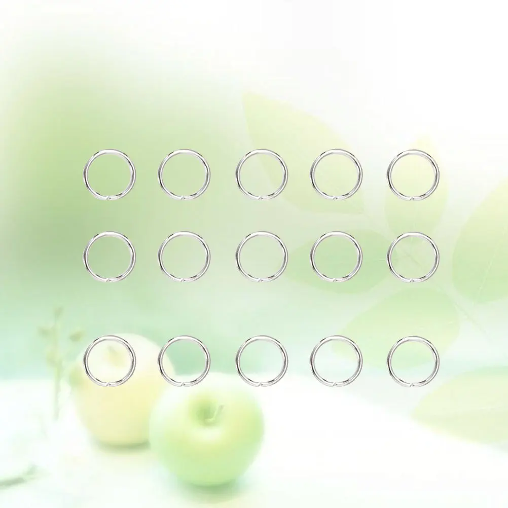 

200pcs 7X5Mm Stainless Steel Bag Buckle Rings Keychains Diy Jewelry Split Circle Key Ring Open Rings Crafts Lanyards Accessories