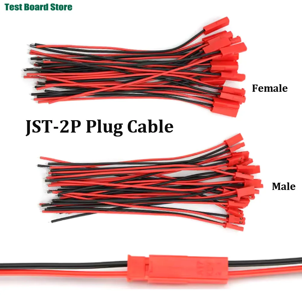10/20/50 Stück 100mm/300mm Stecker-Buchse-Verbinder JST-Steckerkabel für RC BEC Akku Hubschrauber DIY FPV Drohne Quadcopter