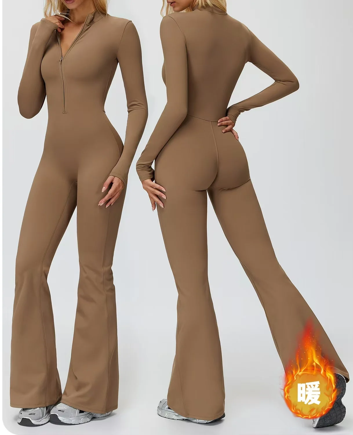 

Women Long Sleeves Gym Suit Women Yoga Clothing Sportswear Sports Jumpsuit Female Workout Bodysuits Fitness One-Piece Suit