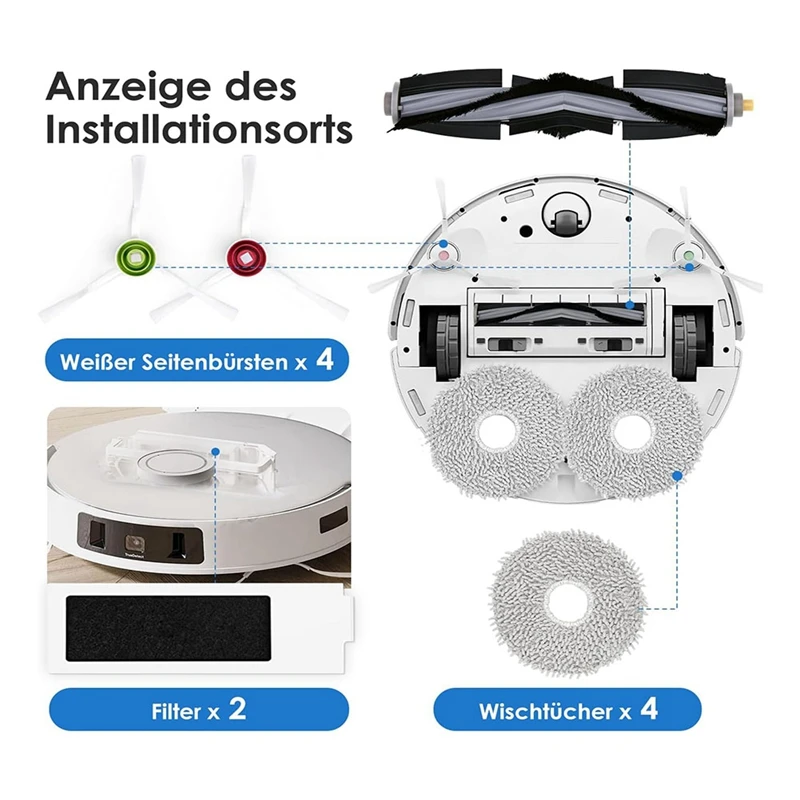 Für ecovacs deebot t20e omni/t20 omni, anti bakterielle Staubbeutel, Roboter-Staubsauger teile