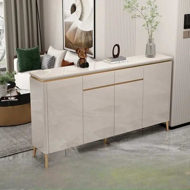 Modern porch cabinet white entrance door living room multi-functional large-capacity storage shoe rack