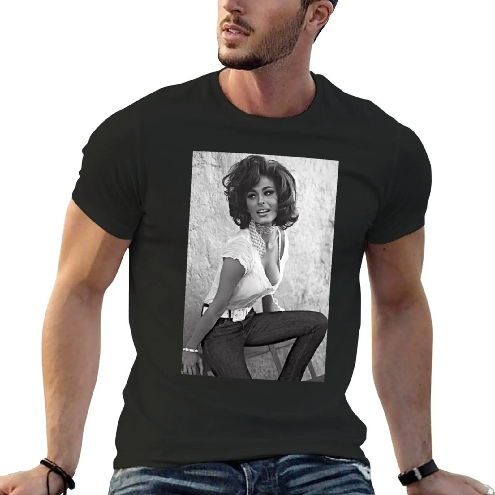 Natural Passionate Joy Acting Sexy Beauty Sophia Loren Beautiful Woman T-Shirt Aesthetic clothing mens clothing