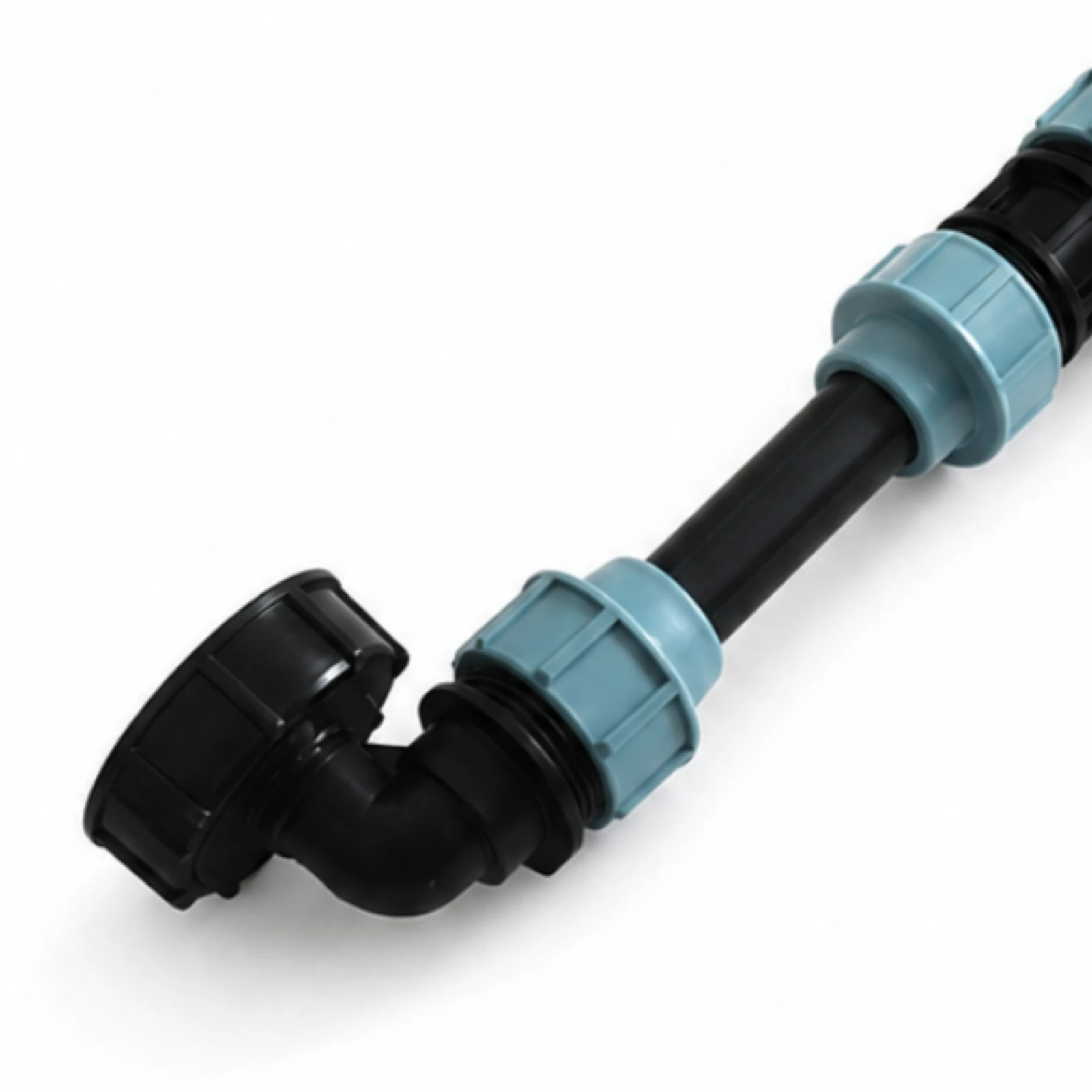 IBC Tote Extension with Ball Valve Straight-Through IBC Tote Adapter with Shutoff Valve High-Liquid Long Service Life