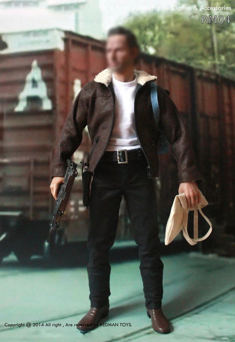 

REDMAN RM04 1/6 Male Soldier Rick Leather Version Suit Model Accessories Fit 12'' Action Figure Body In Stock