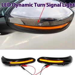 Dynamiczne kierunkowskazy LED w lusterku bocznym do Peugeot 208 2008 12-22 Citroen C3 MK3 C4 Cactus Opel Corsa F